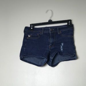 Dark blue jean shorts